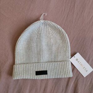 🌸 Athleta Cozy Hour Beanie in Quartz Heather Gray Color NWT